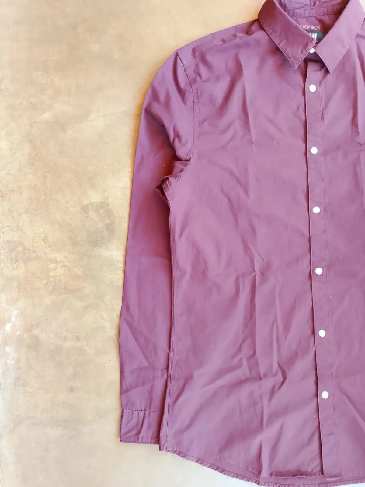 H&M Purple Long Sleeve Button-Up Shirt