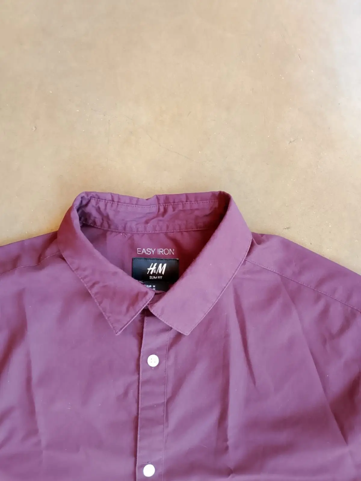 H&M Purple Long Sleeve Button-Up Shirt
