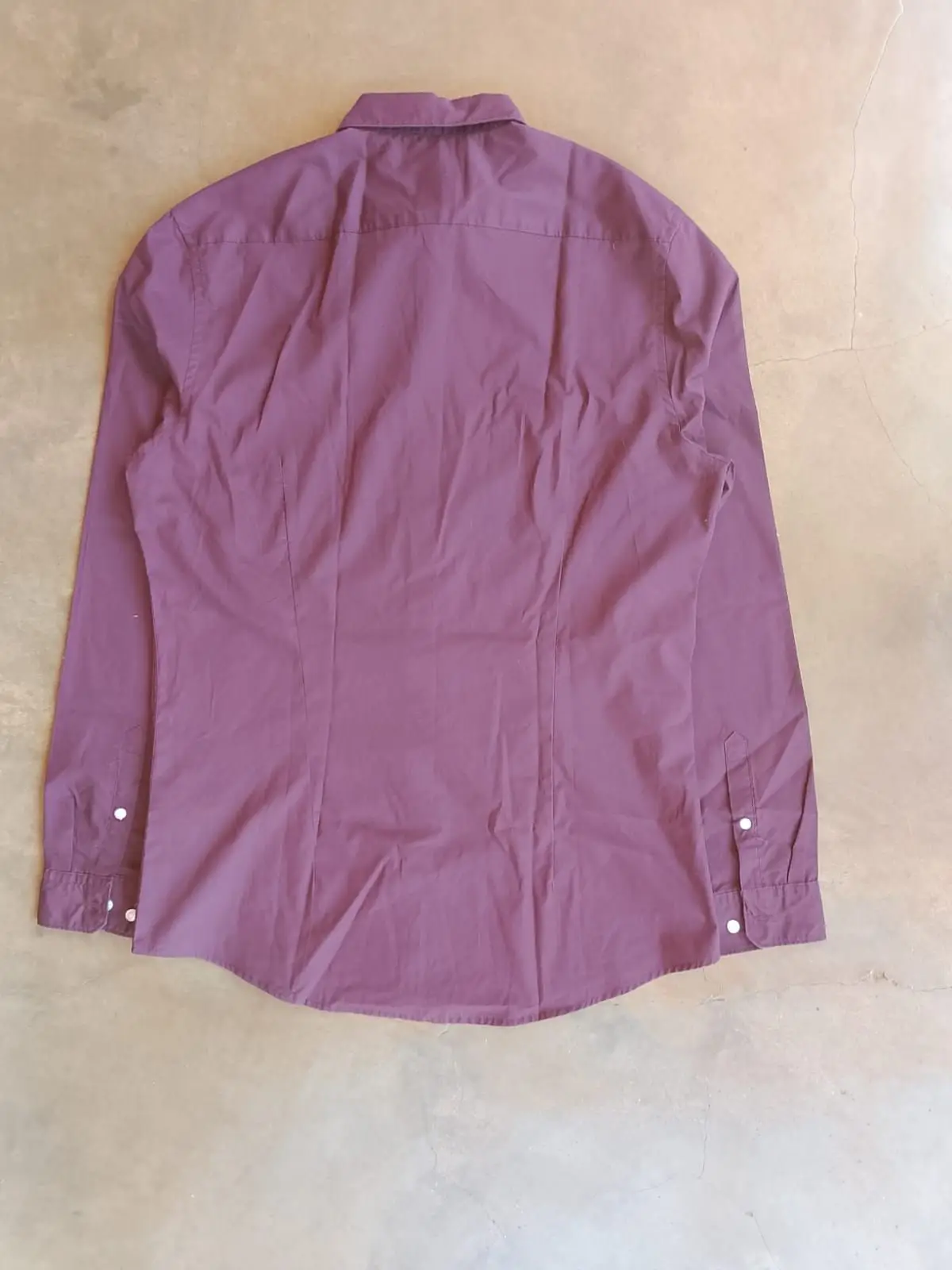 H&M Purple Long Sleeve Button-Up Shirt