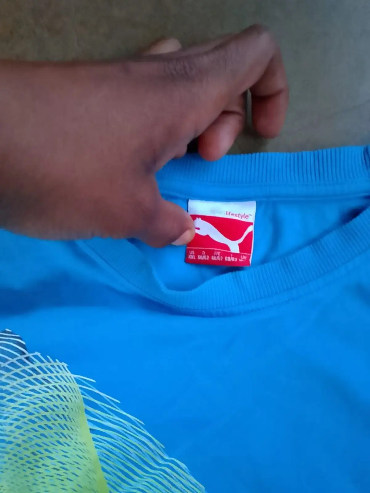 Puma Blue Graphic T-Shirt