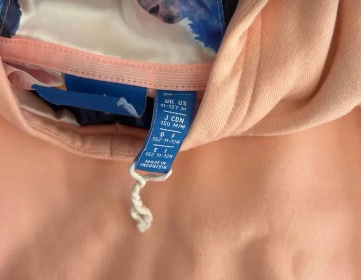 Adidas Originals Peach Trefoil Sleeveless Hoodie (Youth 11–12 Years)