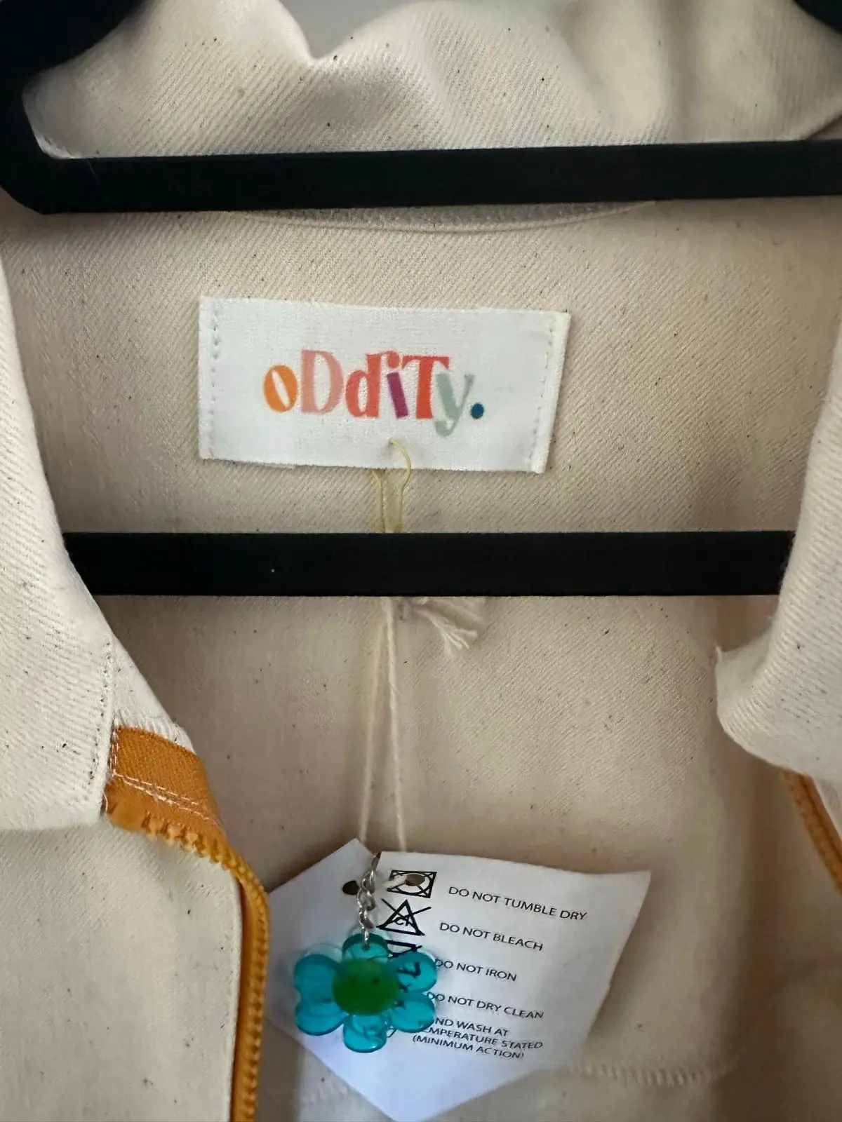 Oddity Cream and Multi-Colour Knit Sleeve Jacket
