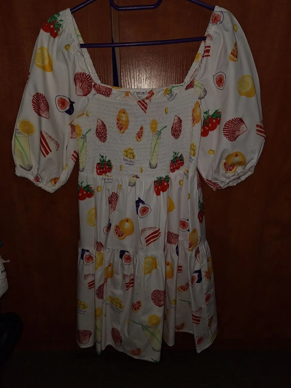 Edgars Fruit and Shell Print Dress Size 8