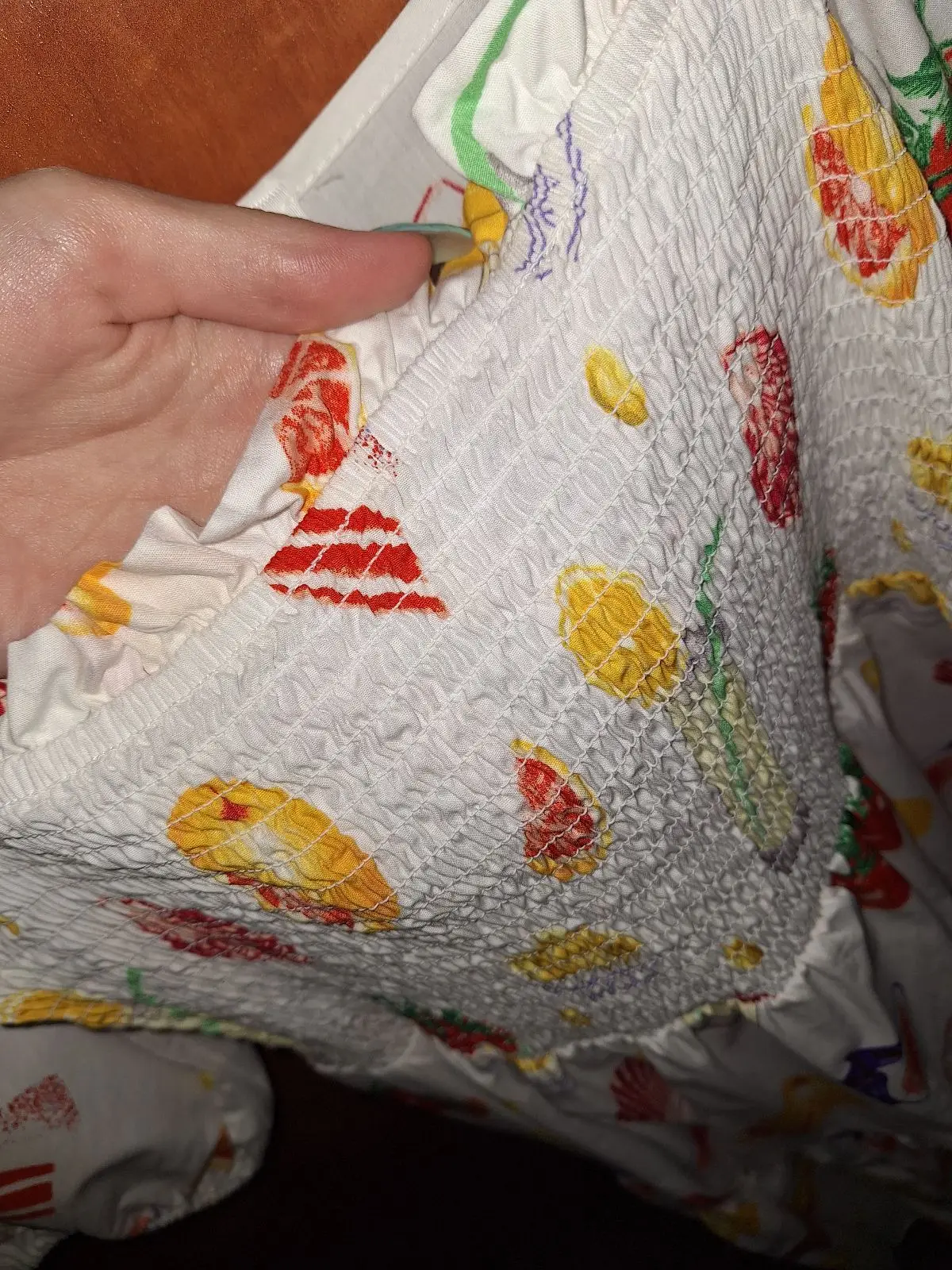 Edgars Fruit and Shell Print Dress Size 8