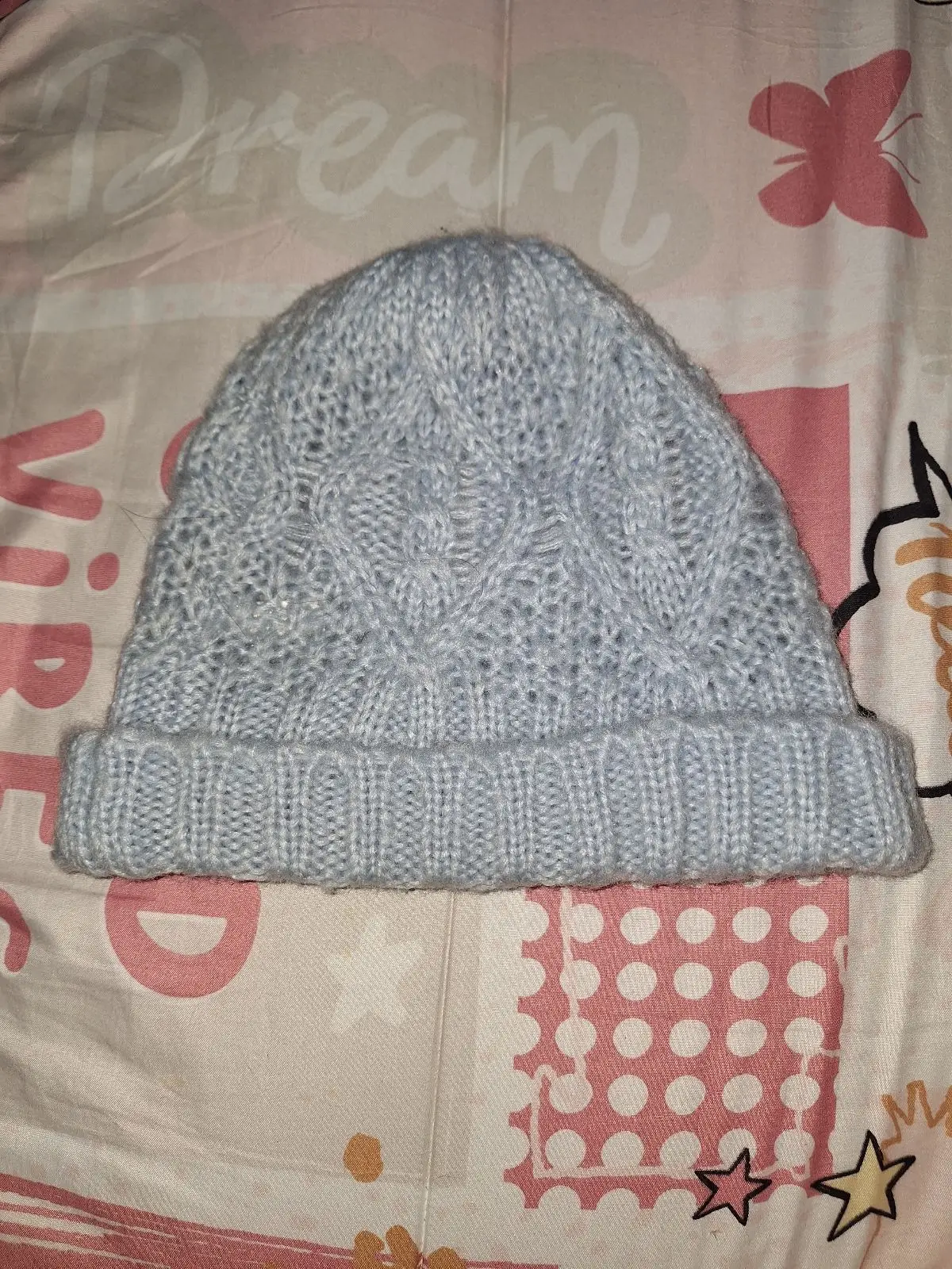 Blue Knit Beanie