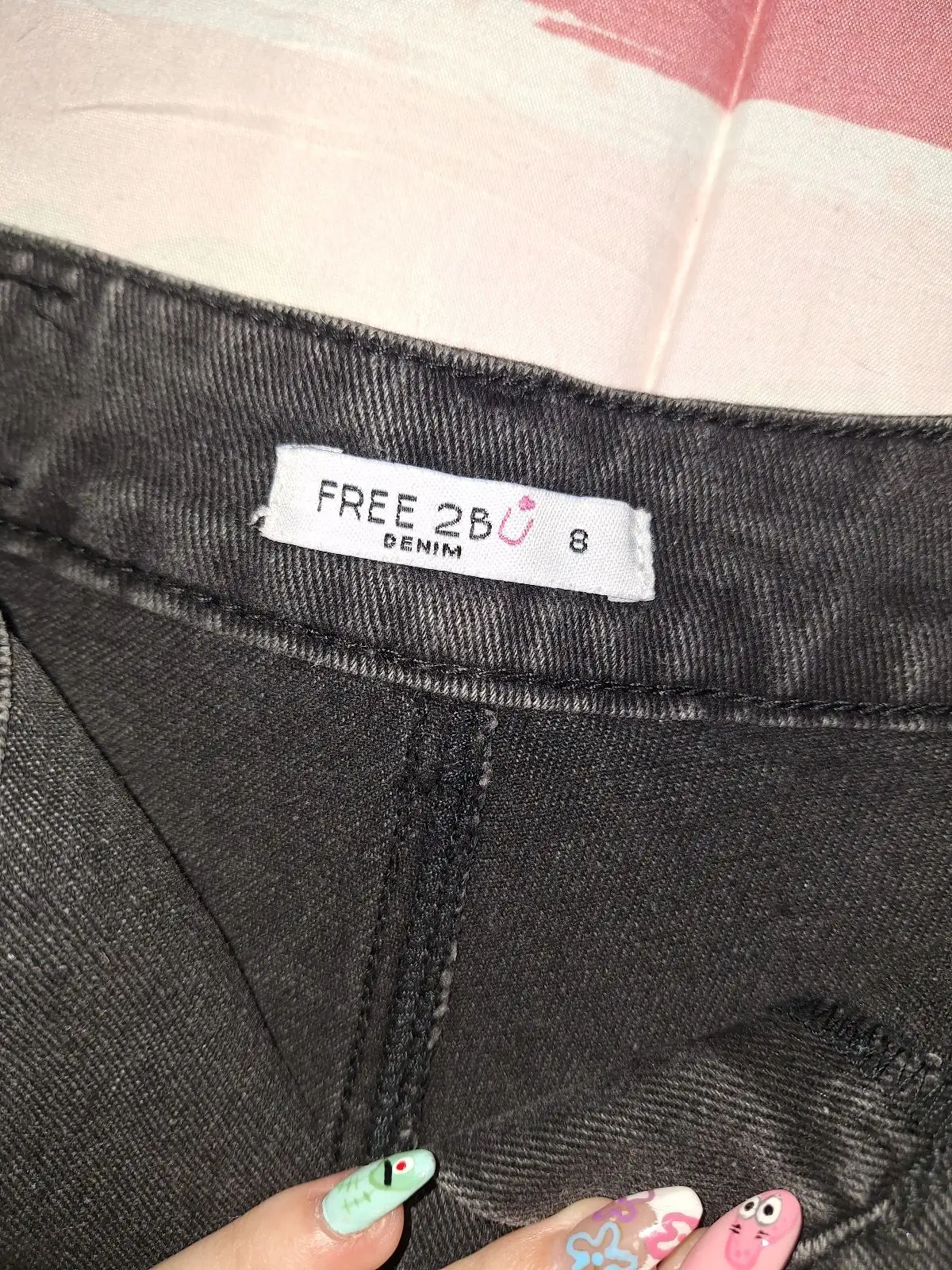Edgars Black Denim Skort Size 8