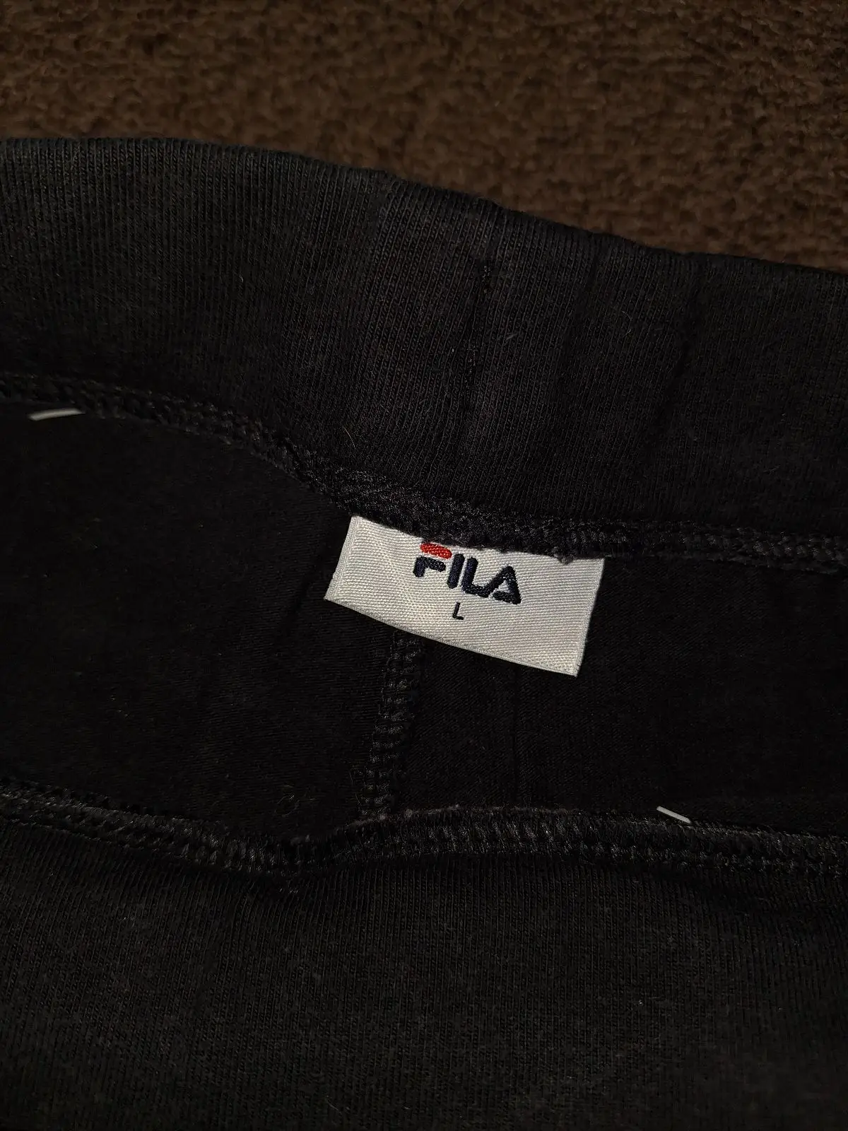 Fila Black Leggings with Leg Logo