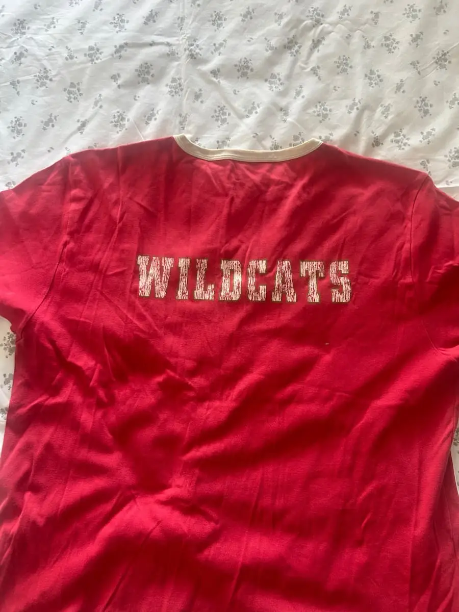 Woolworths Retro Wildcats Basketball Graphic Ringer Tee