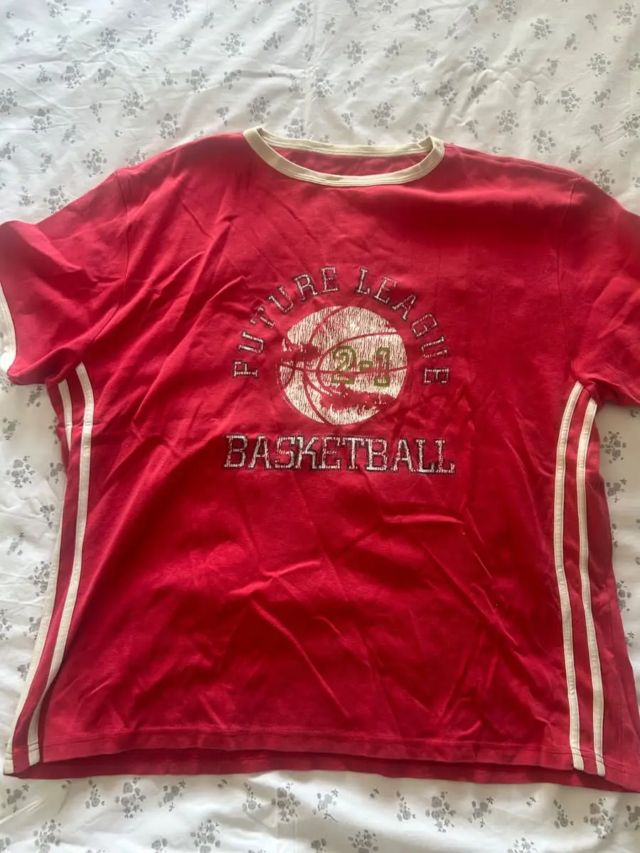 Woolworths Retro Wildcats Basketball Graphic Ringer Tee