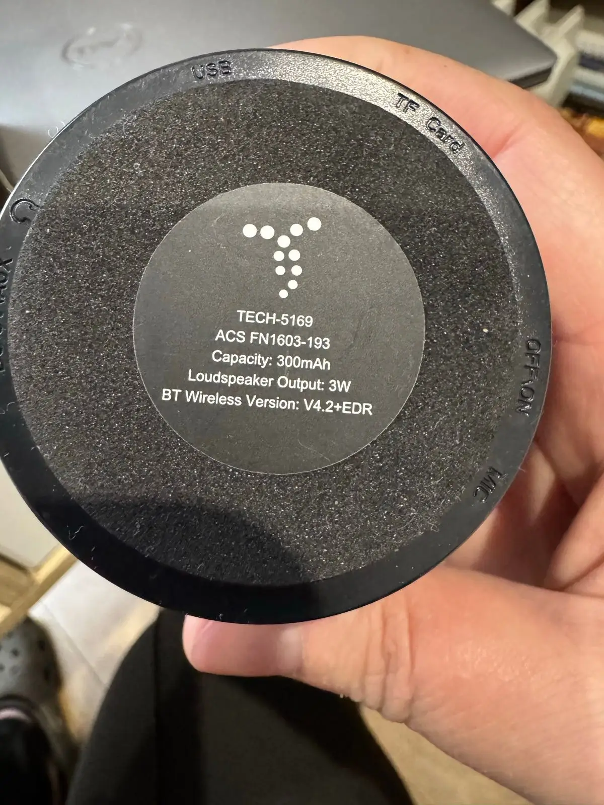 Black Portable Wireless Speaker