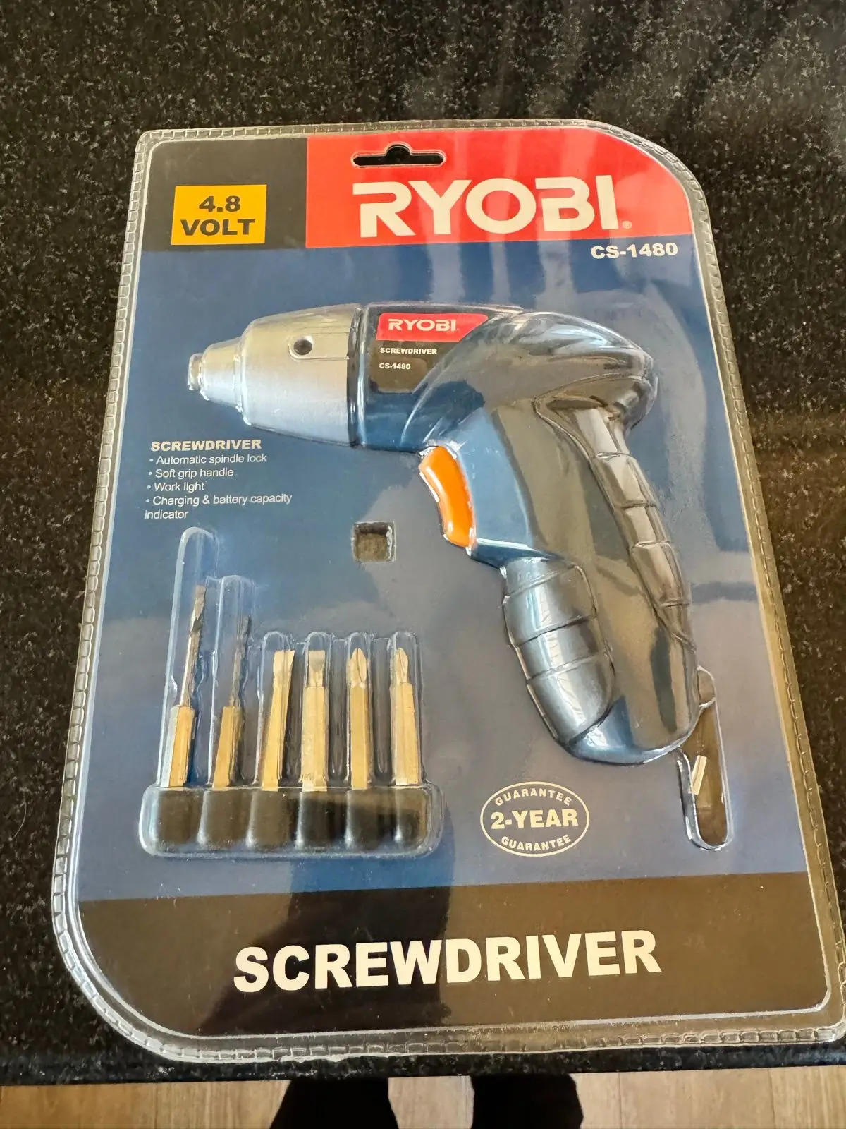 Ryobi 4.8 Volt Cordless Screwdriver CS-1480 Set