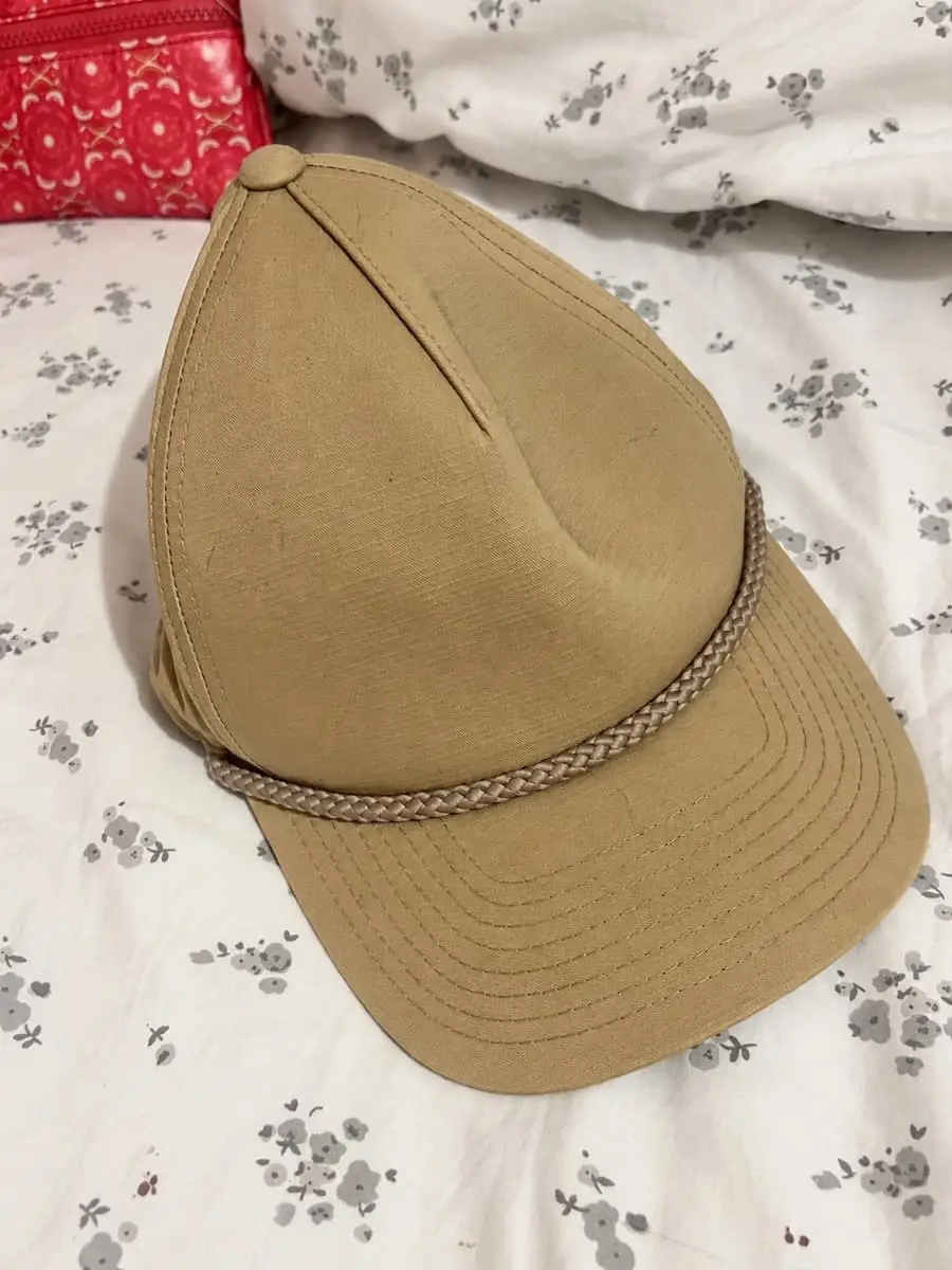 Yupoong Flexfit 110 Tan Beige Rope Visor Adjustable Cap