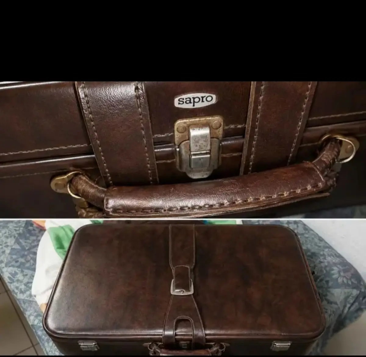 Brown Hard-Sided Travel Suitcase