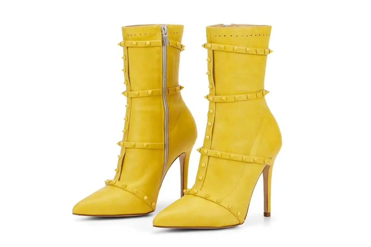 & Other Stories Soze studded Yellow boots