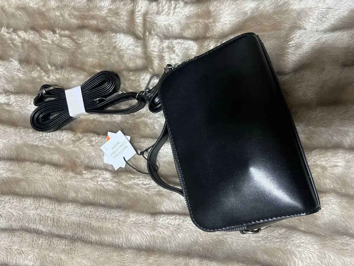 Black Handbag with Additional Strap