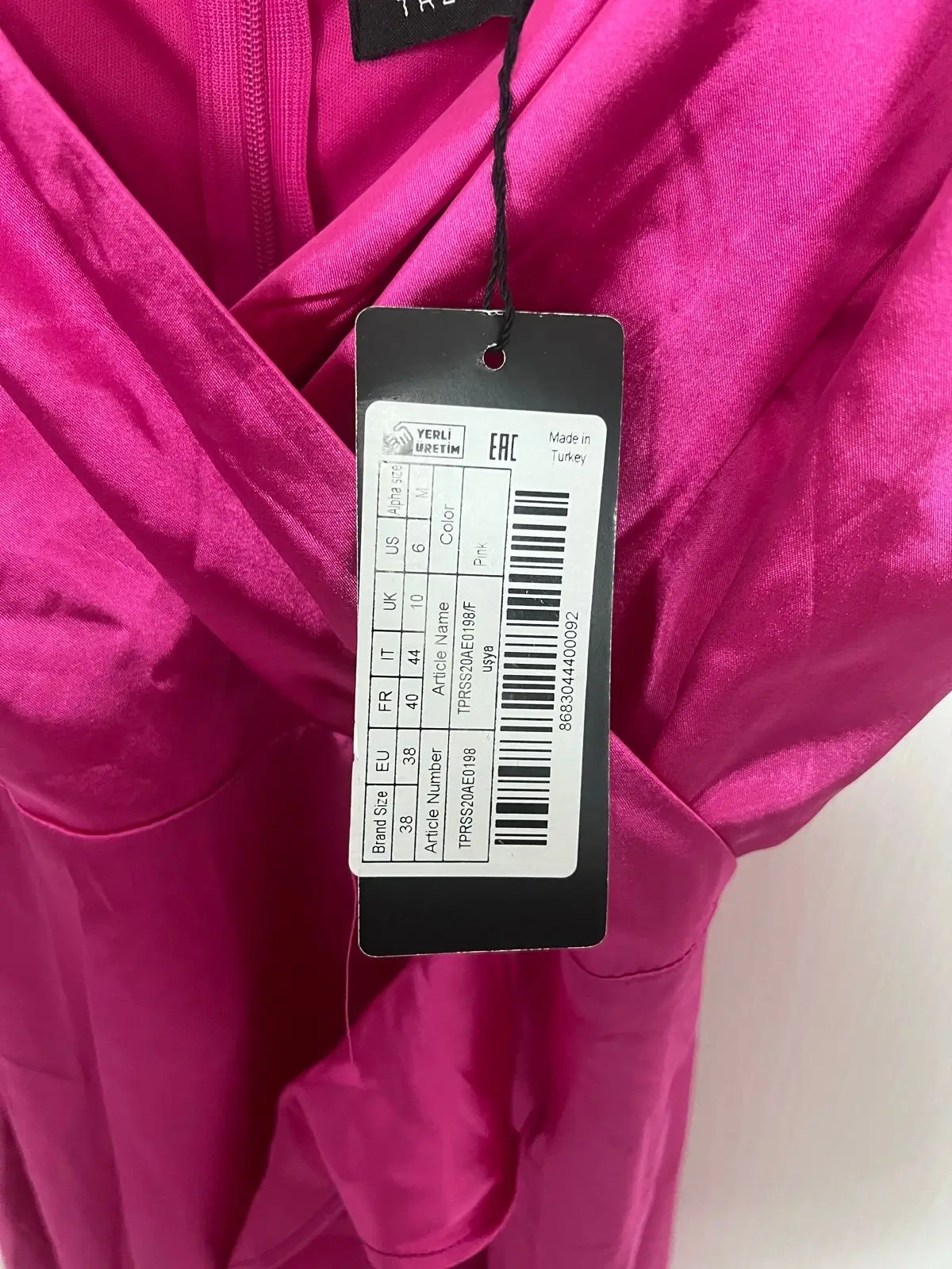 Trendyol Pink Satin Maxi Dress