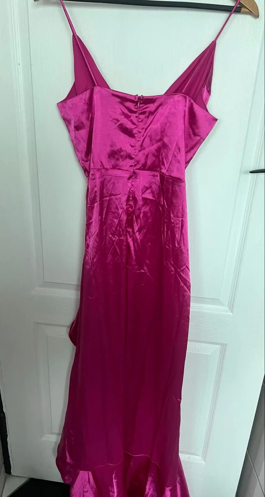 Trendyol Pink Satin Maxi Dress