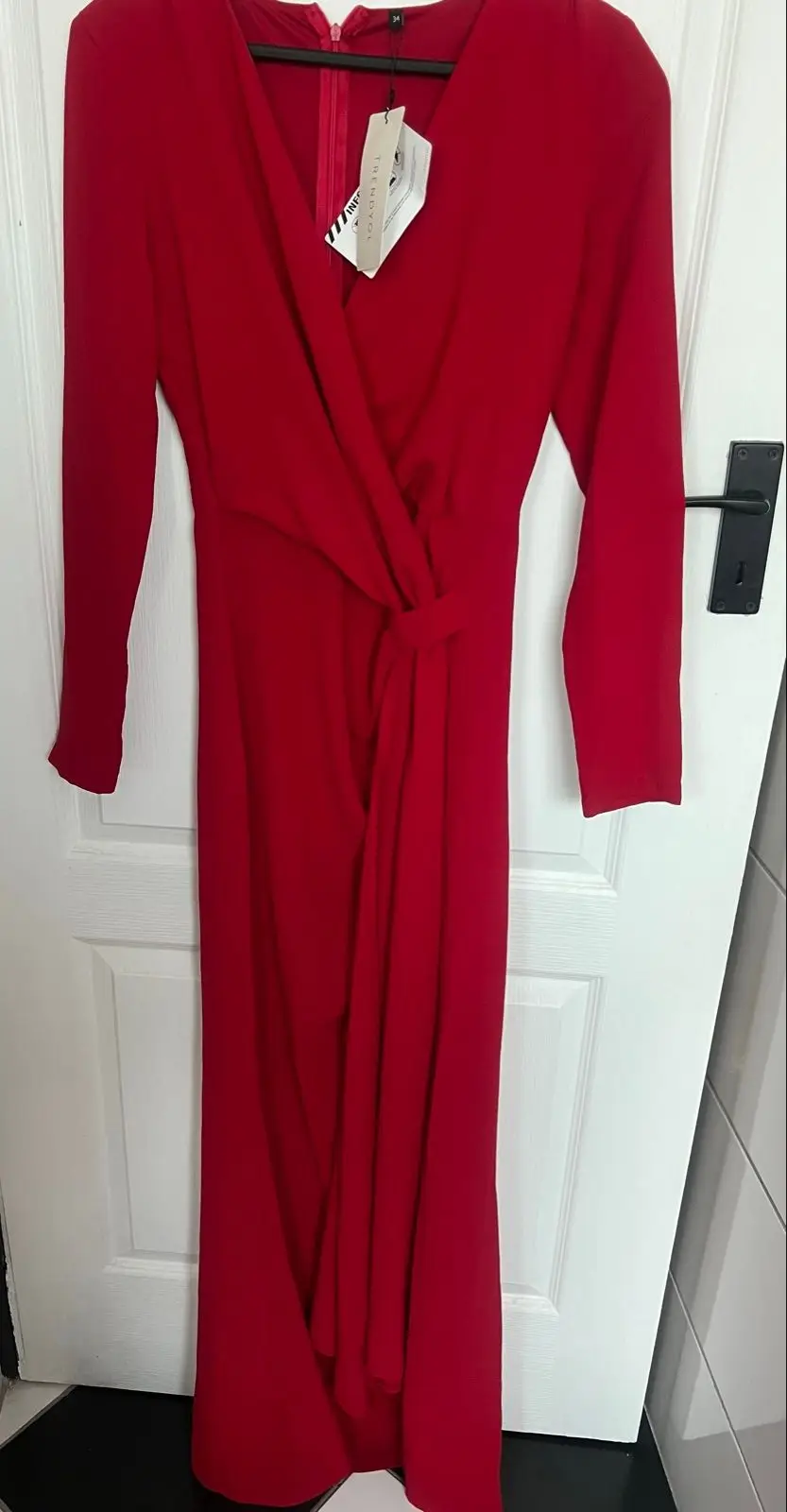 Trendyol Red Long Sleeve Dress