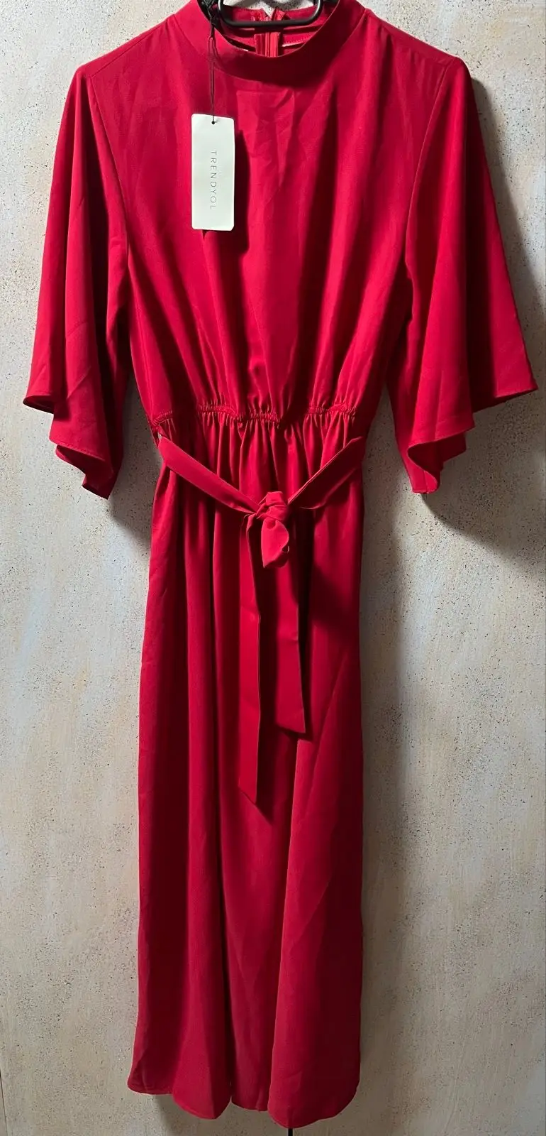 Trendyol Red Dress With Belt