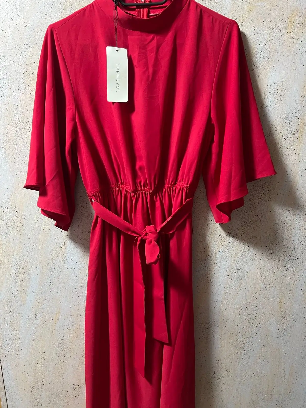 Trendyol Red Dress With Belt