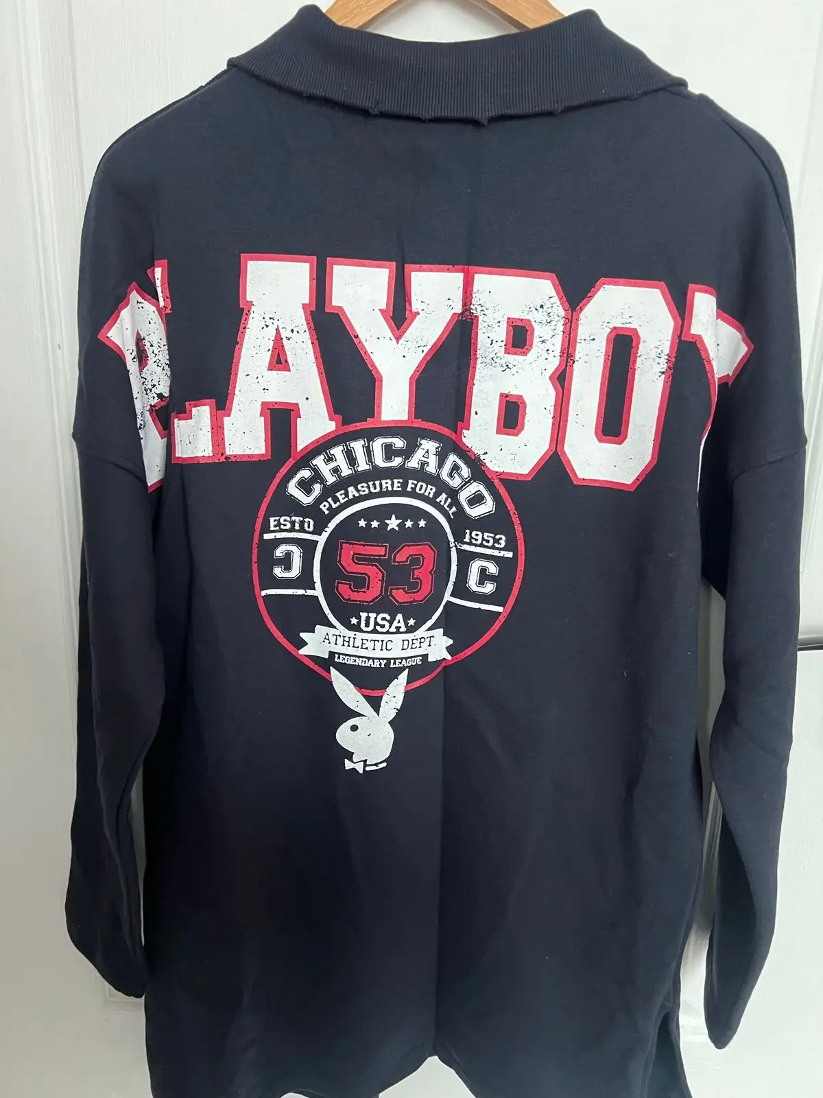 Playboy x Missguided Quarter Zip Sweatshirt