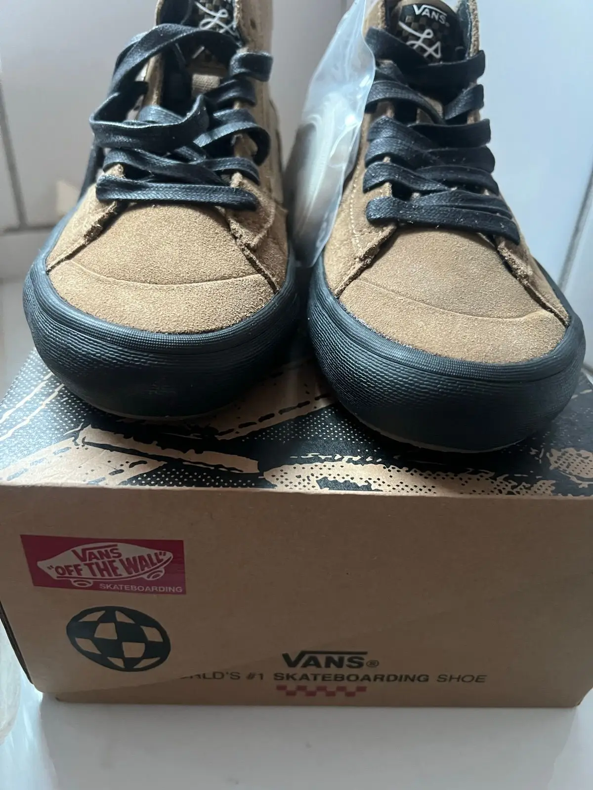 Vans The Lizzie Brown Black High Top Sneakers