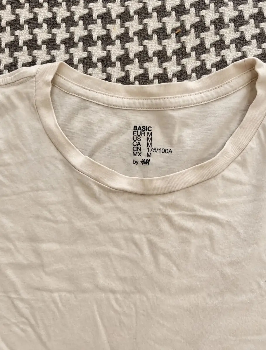 H&M Men's Basic Cream / Stone Crewneck T-Shirt – Medium