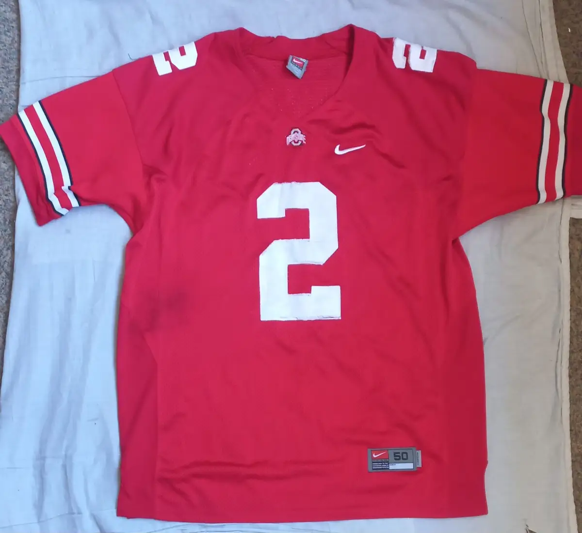 Nike Ohio State Red Jersey and Grey Track Pants Bundle