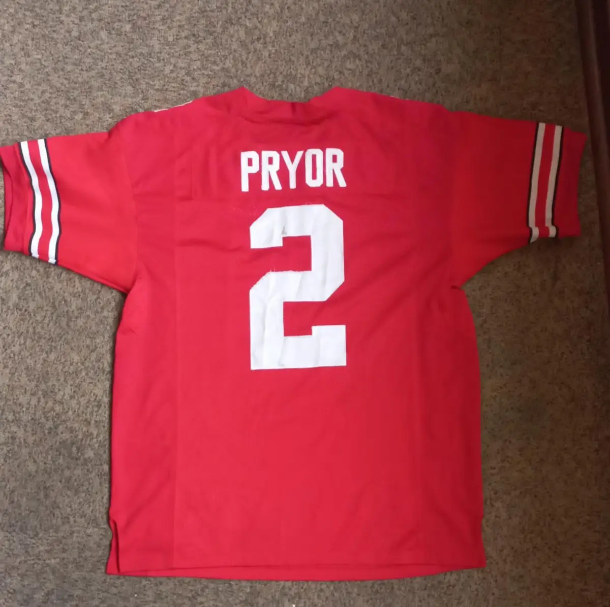 Nike Ohio State Red Jersey and Grey Track Pants Bundle