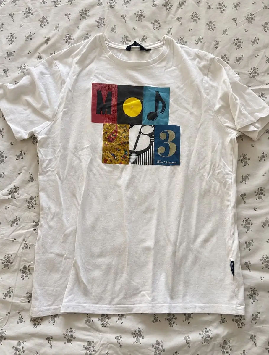 Ben Sherman Men's Mod 63 Retro Vinyl Graphic T-Shirt – Large