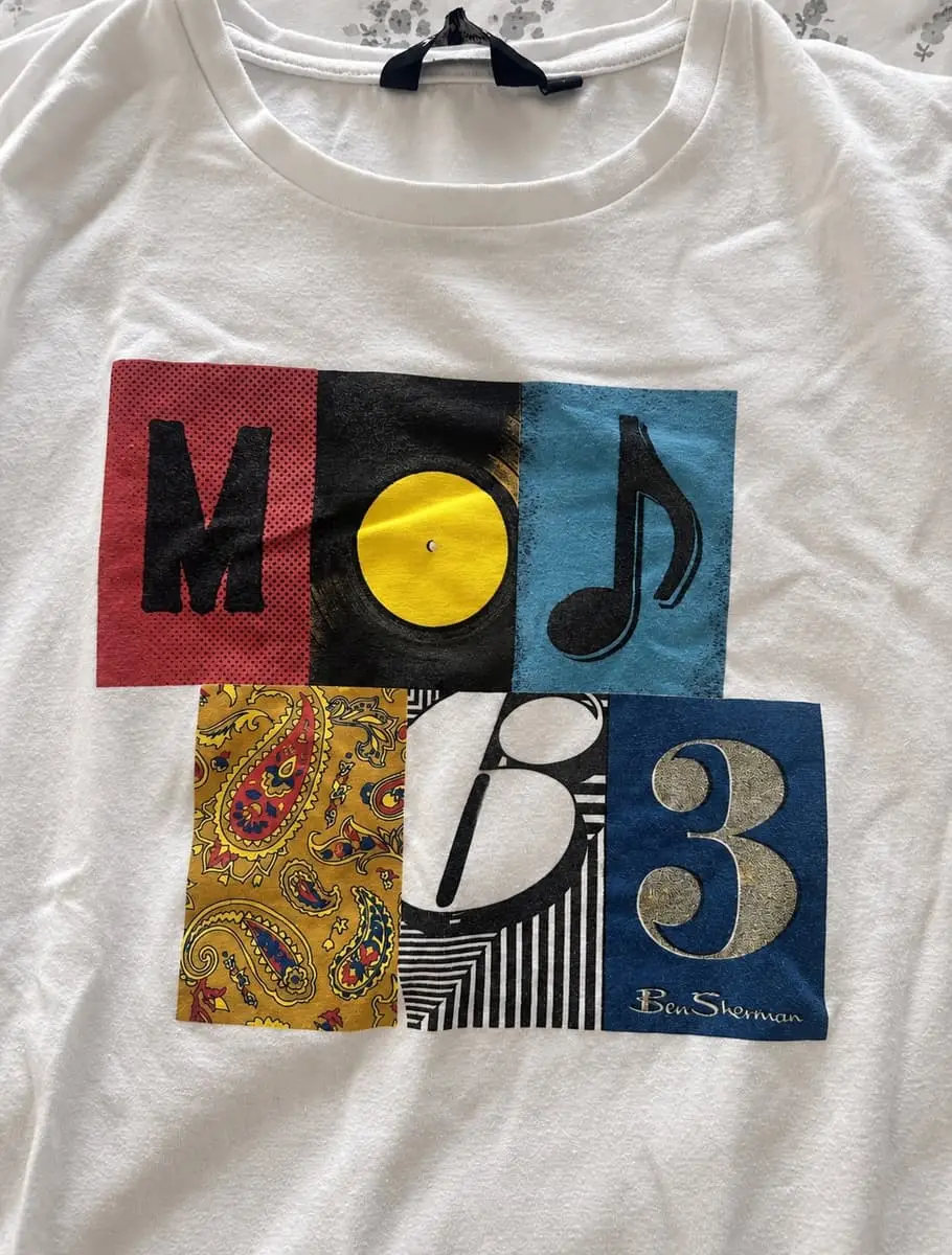 Ben Sherman Men's Mod 63 Retro Vinyl Graphic T-Shirt – Large