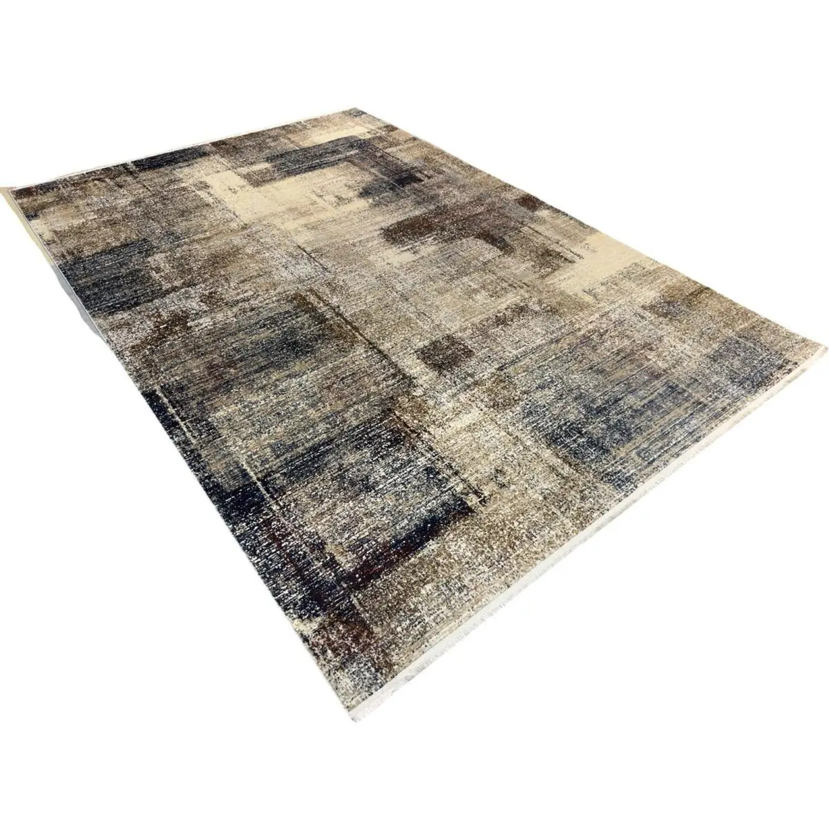 Milat Passage Cream & Green Abstract Rug 290 x 200cm