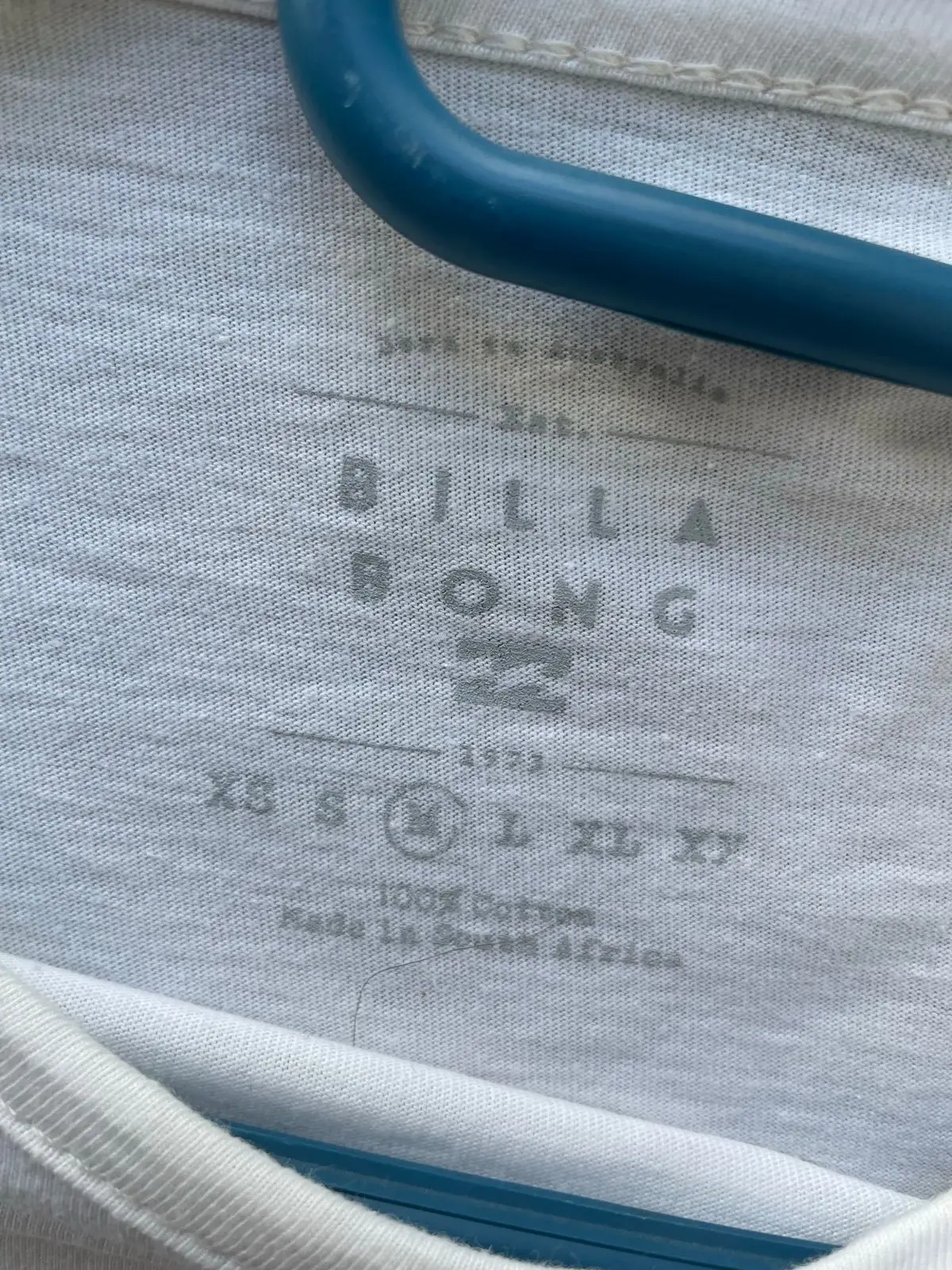 Billabong White Grow Slow T-Shirt Small
