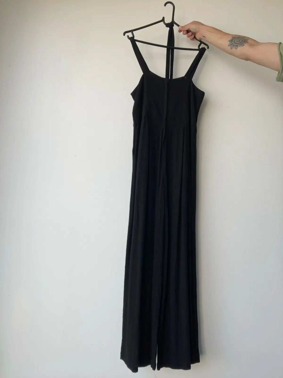 Black Jumpsuit with Button Detail and Straps