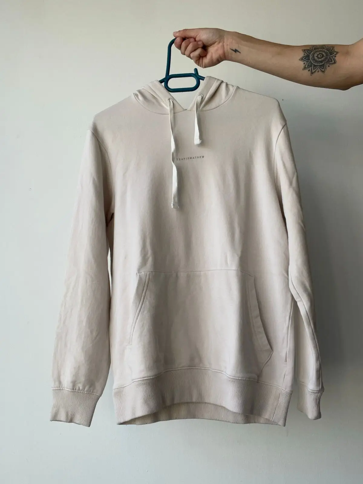 TravisMathew Cream Hoodie Size S