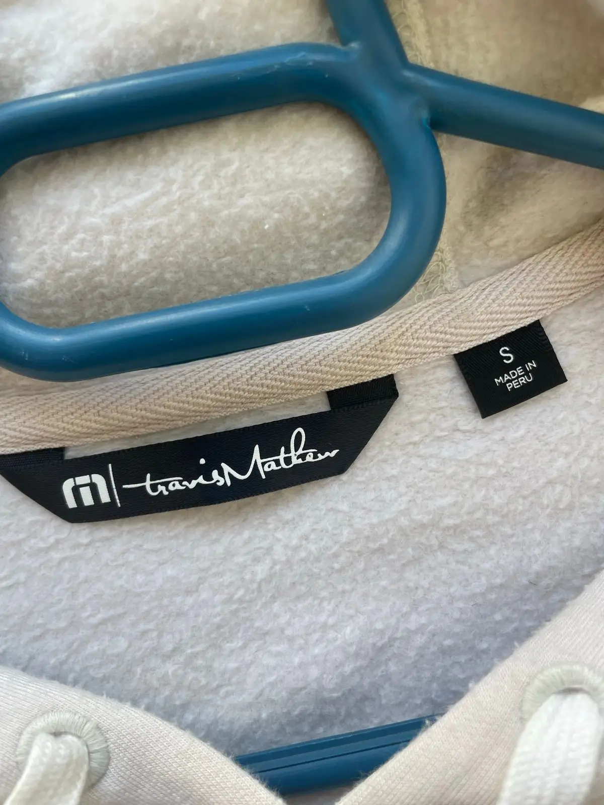 TravisMathew Cream Hoodie Size S
