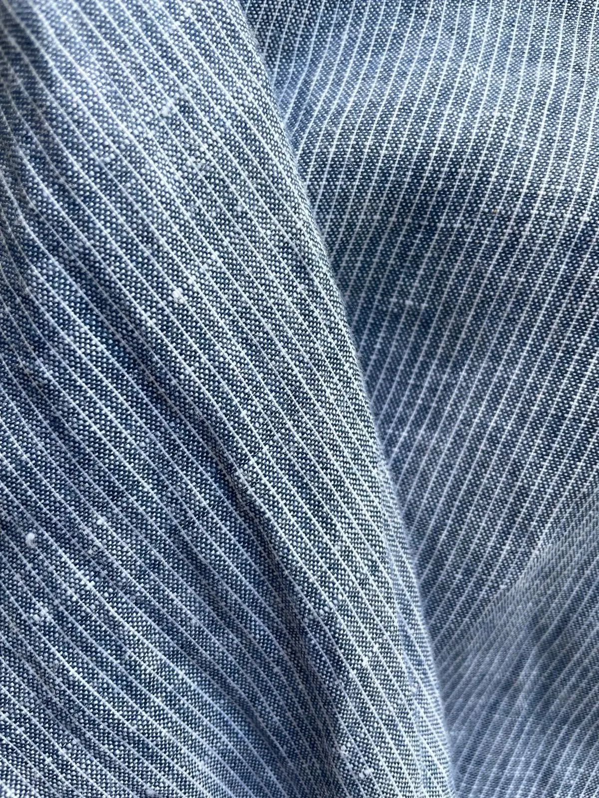 Studio W Blue Striped Long Sleeve Button-Down Shirt M