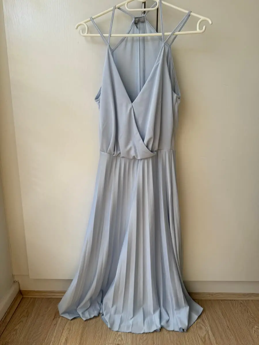 ASOS Pastel Blue Wedding Guest Dress