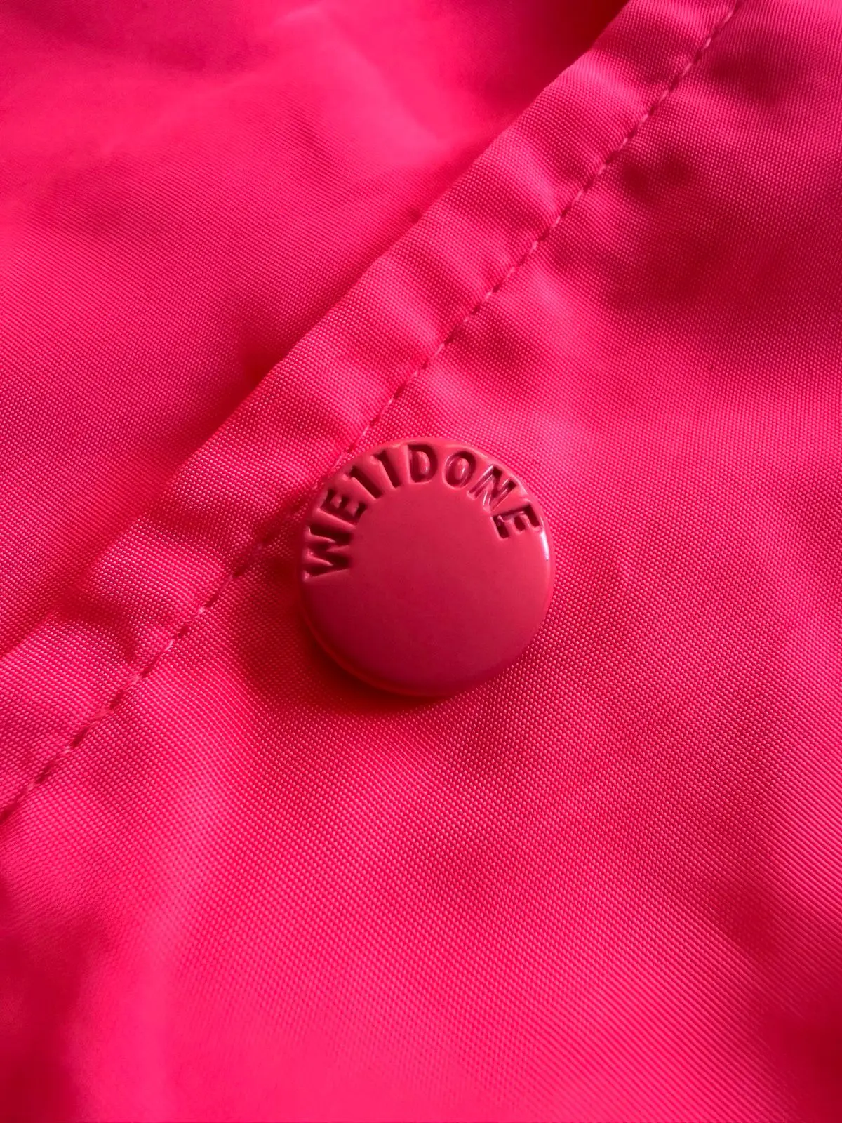 WE11DONE Hot Pink Coach Jacket