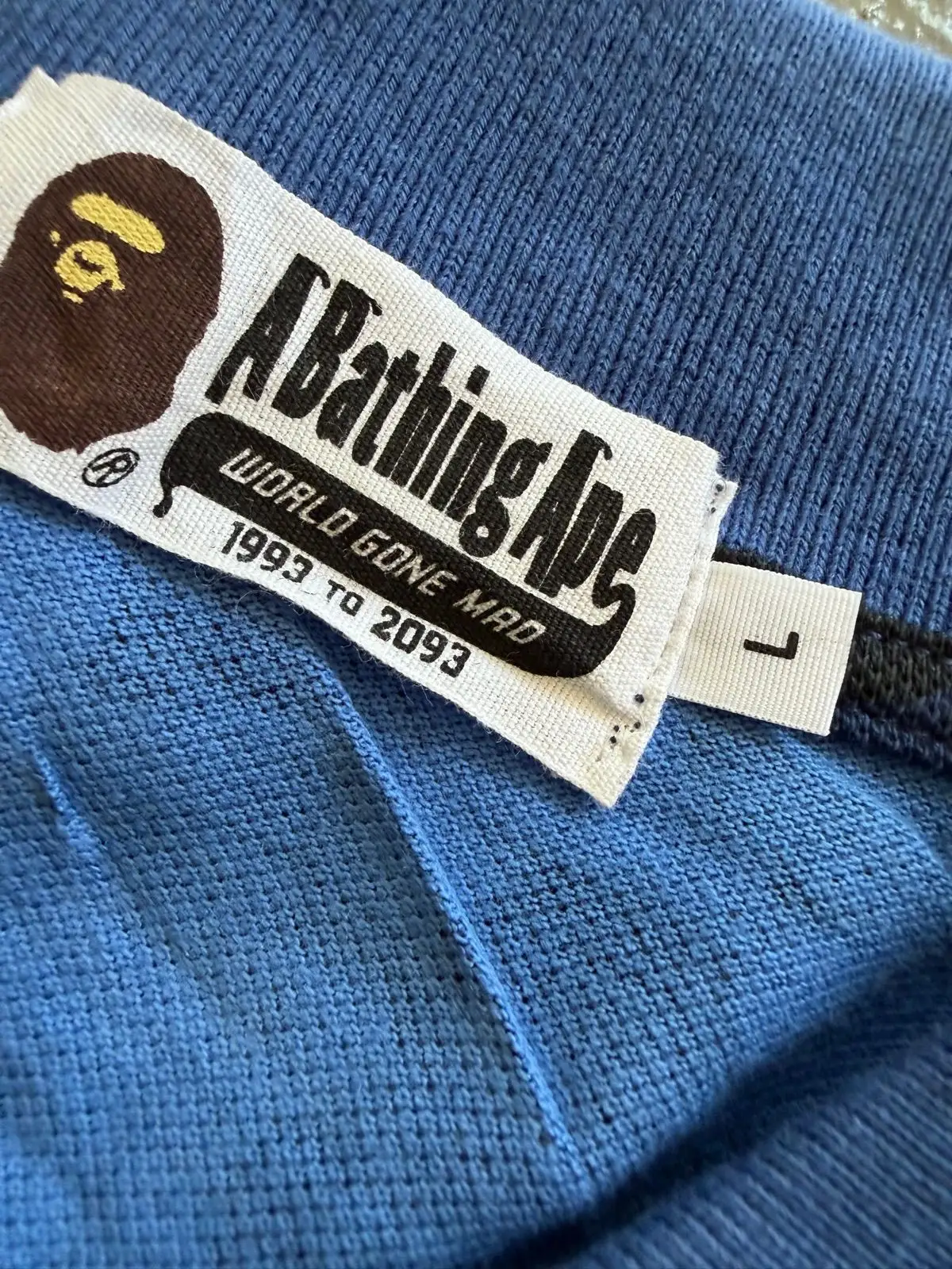 Bape Blue Camo Polo Shirt
