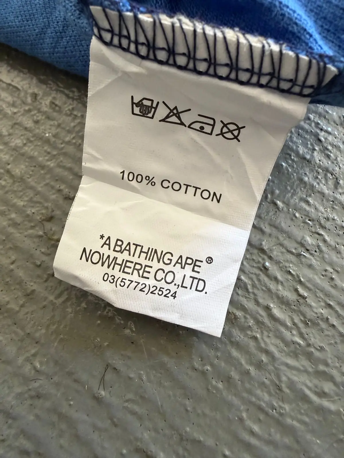 Bape Blue Camo Polo Shirt