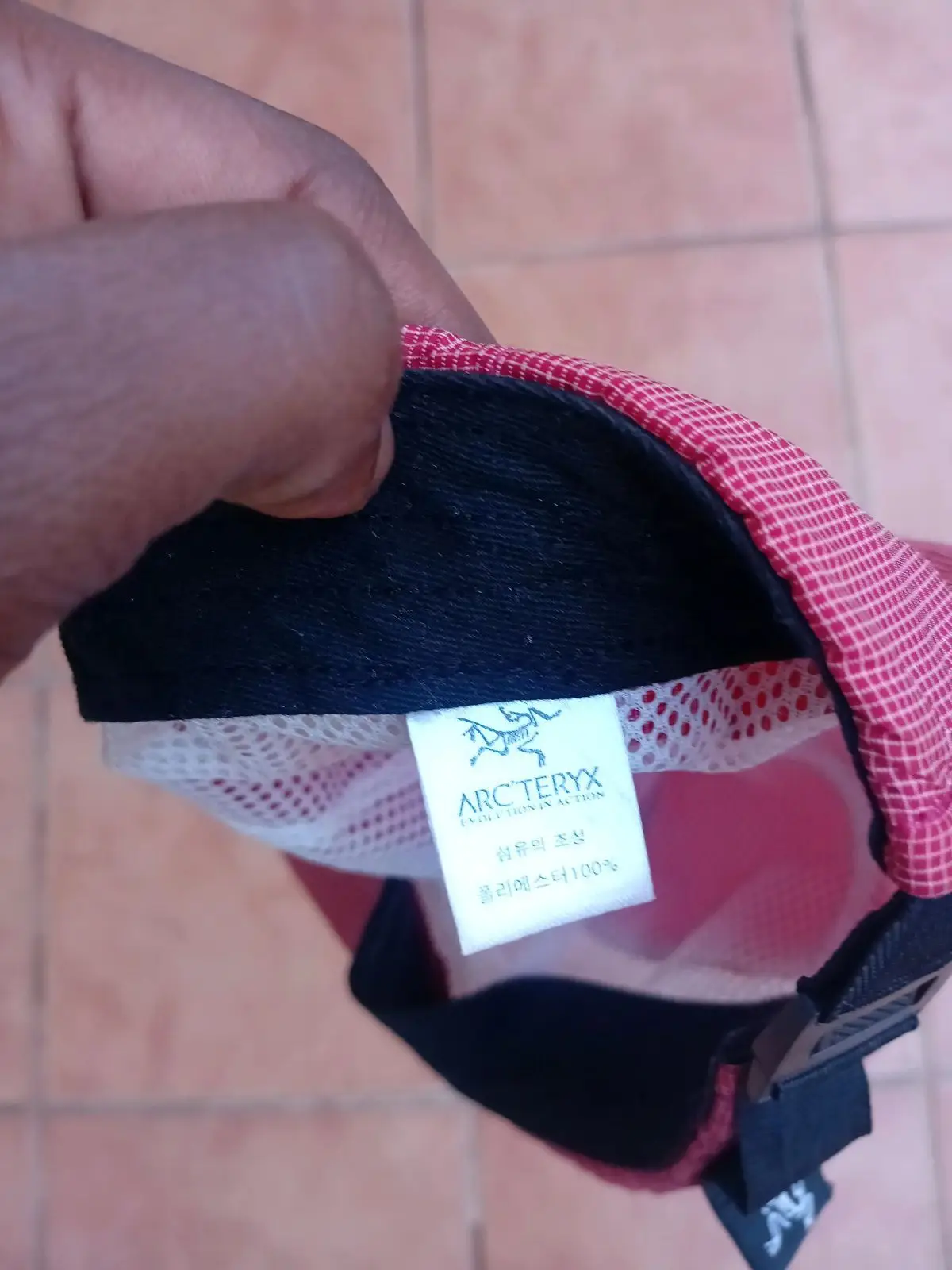 Arc'teryx Pink and White Mesh Cap