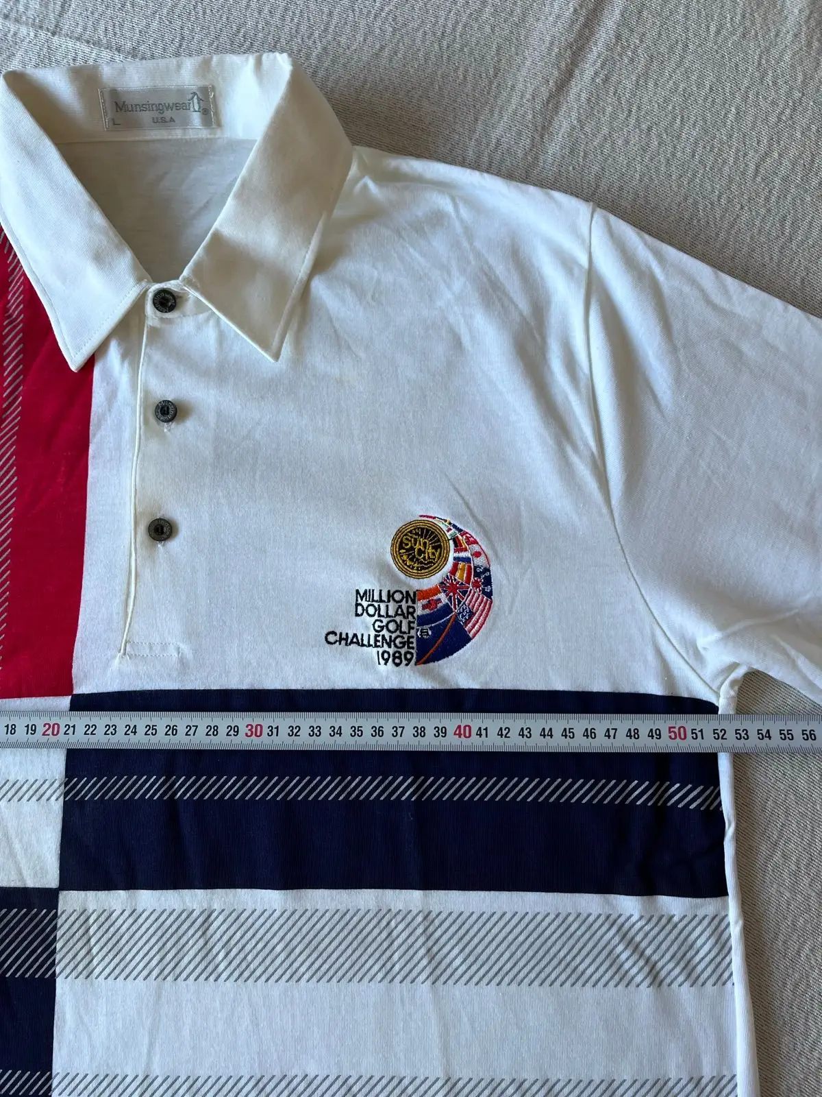 Vintage Munsingwear Sun City 1989 Golf Challenge Polo L