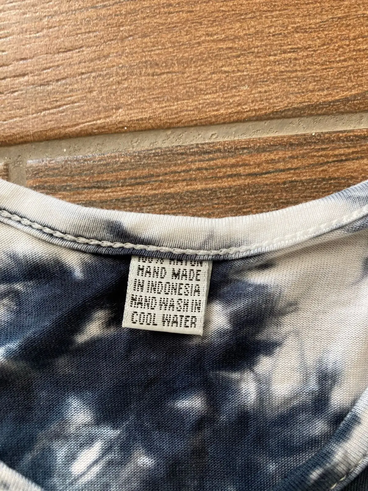 Stüssy Black and White Tie-Dye Vest Top