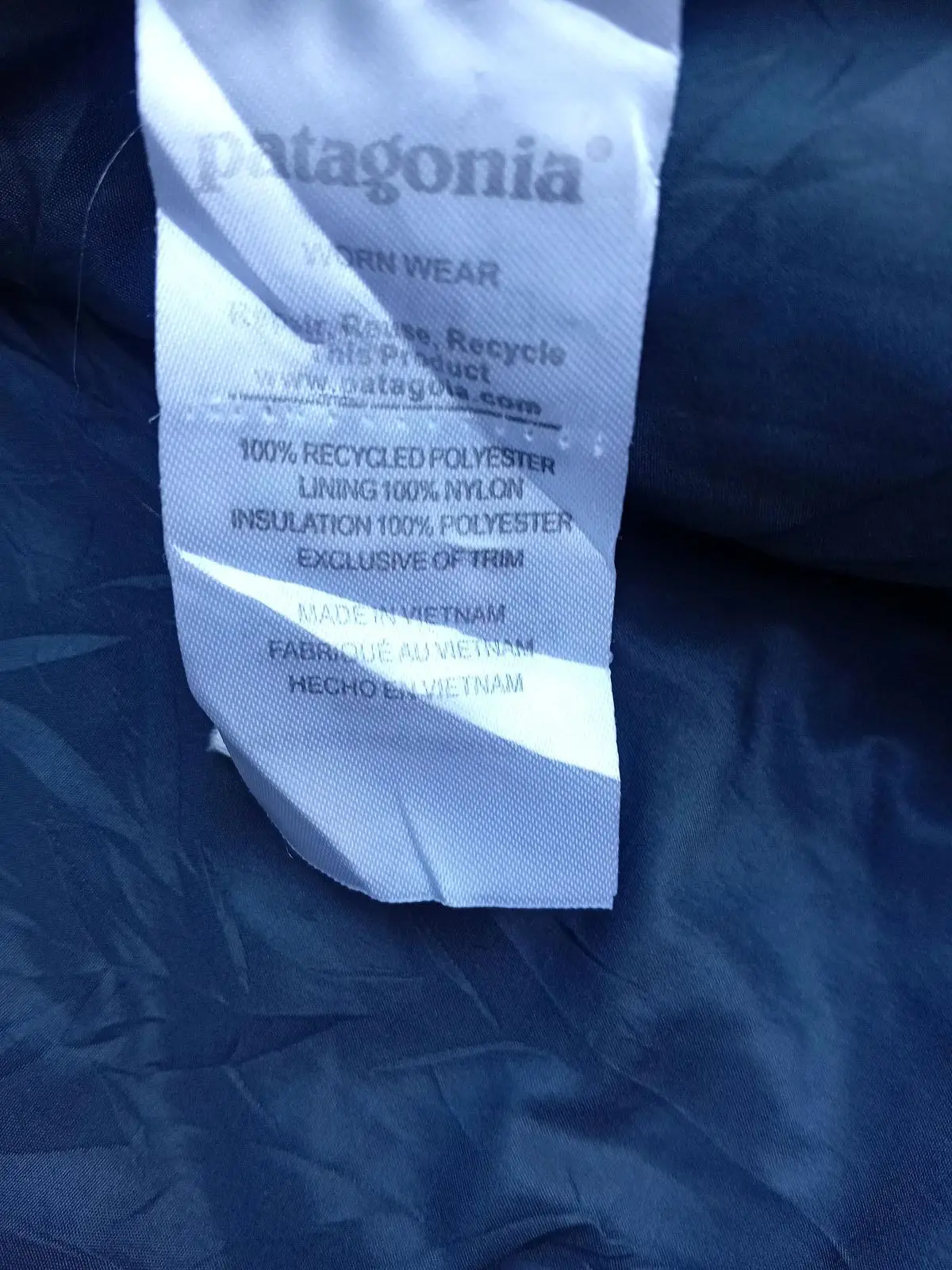 Patagonia Quilted Bomber Jacket Black Size L