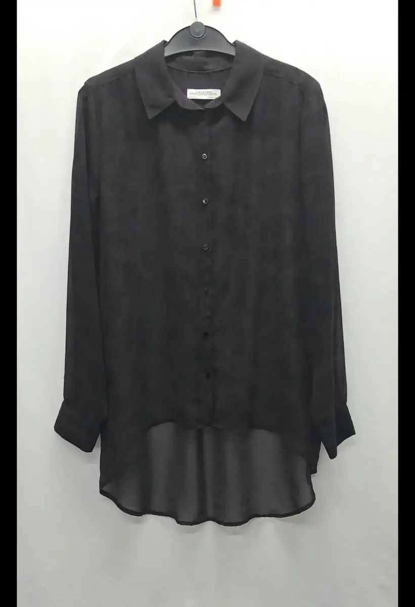Zara Woman long-sleeve  button-down blouse