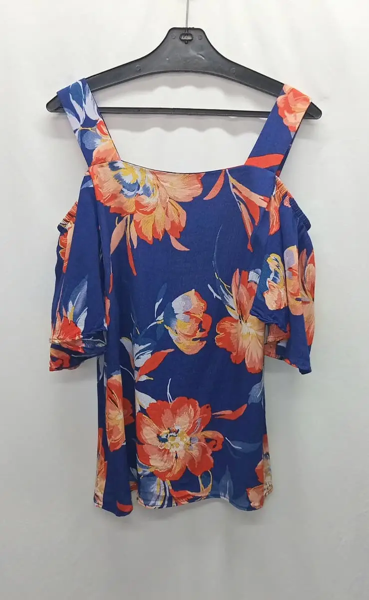 Poetry women's cold-shoulder floral top
