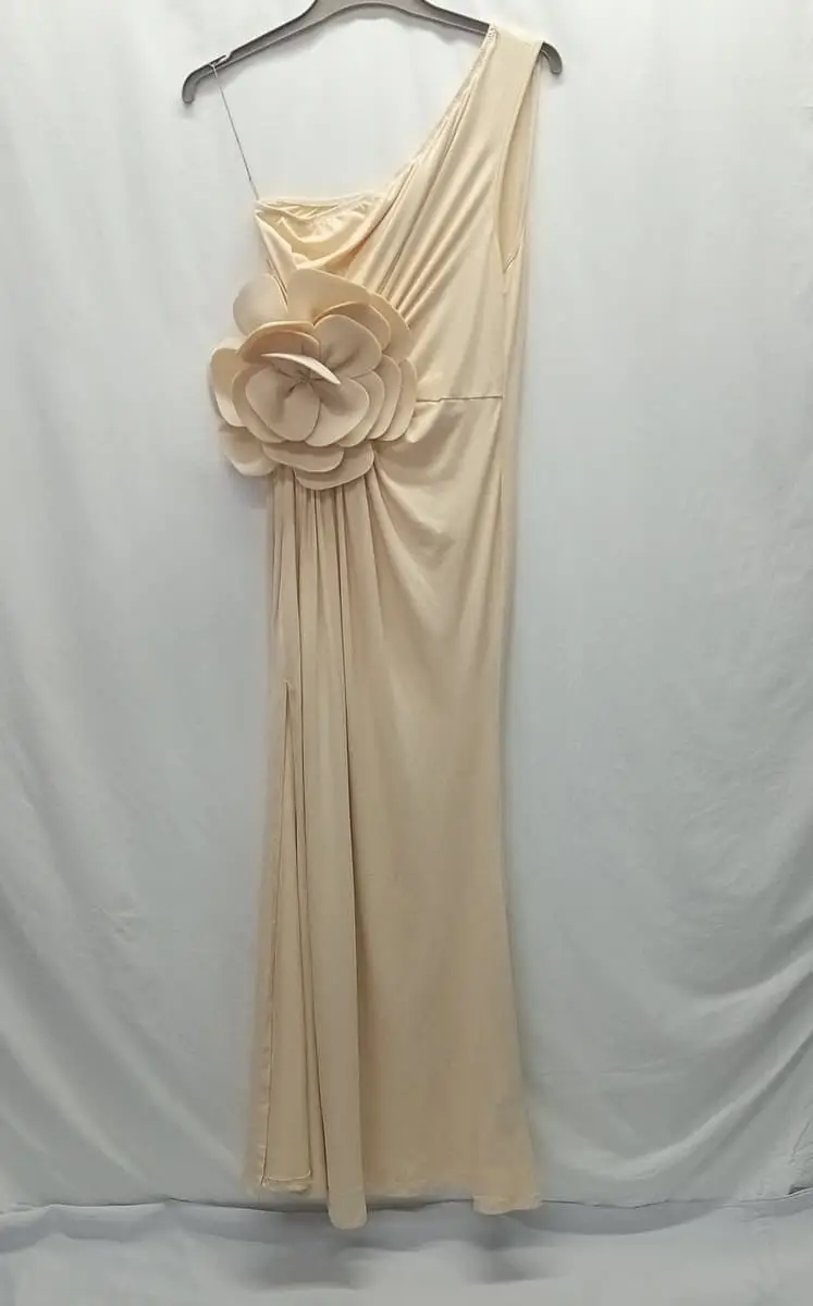 Shein women's one-shoulder maxi evening dress