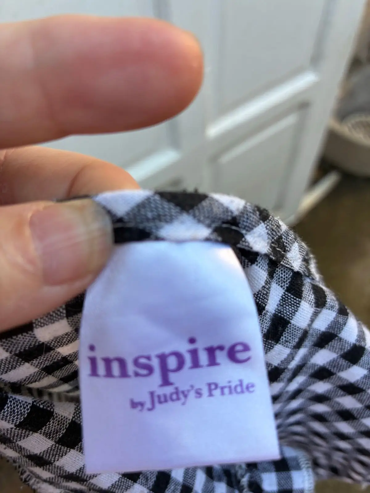 Judy’s Pride Black and White Gingham Tiered Dress