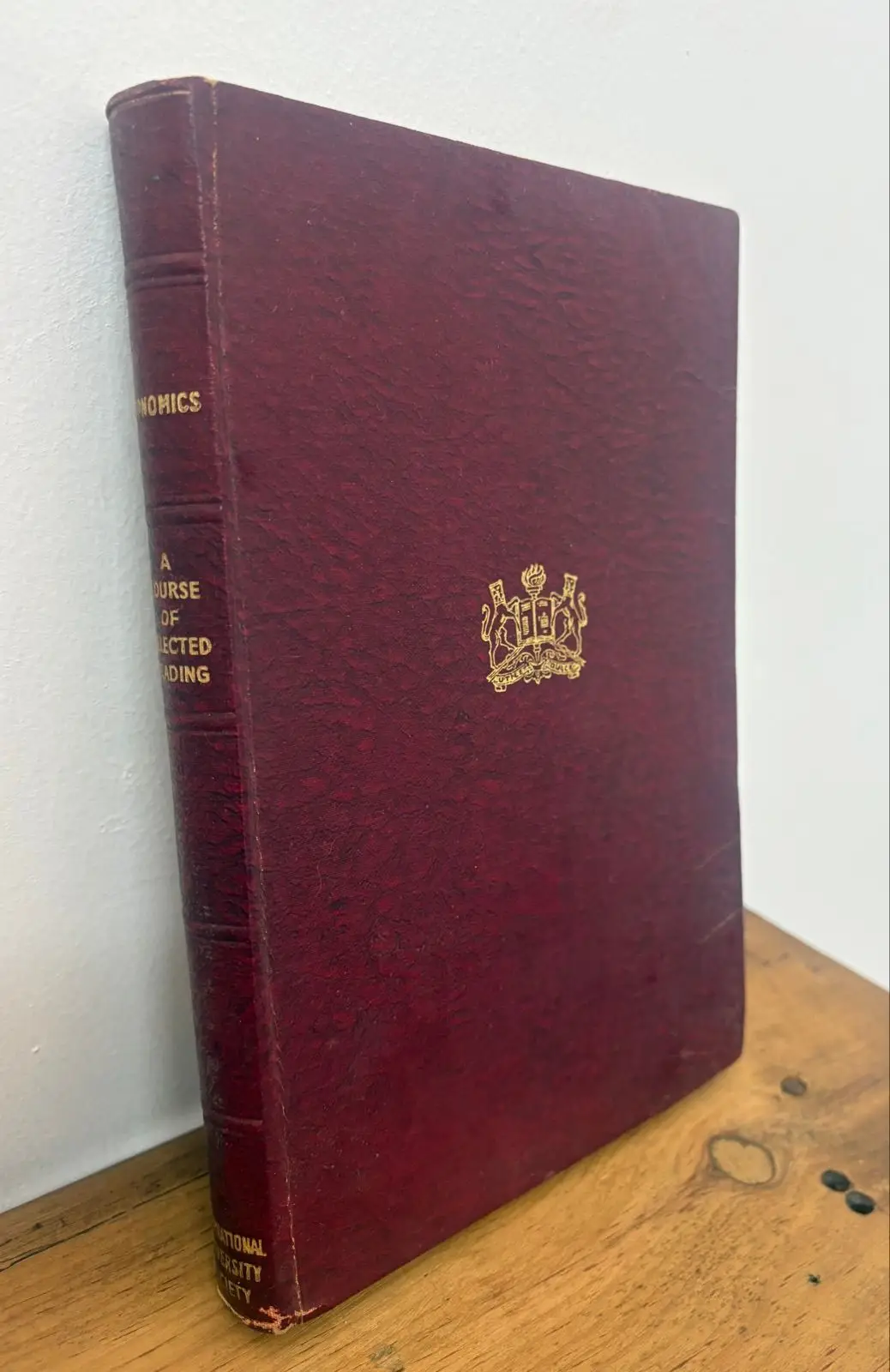 A Course of Selected Reading Economics Hardcover Book